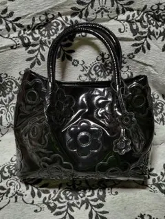 マリークワント★デイジー型押し★エナメル★トートバック