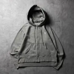 【入手困難】Ralph Lauren ジップパーカー 刺繍ロゴ 短丈 y2k