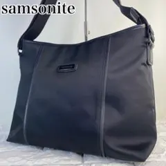 【美品】サムソナイト　ショルダーバッグ　ワンショルダー　肩掛け　ブラック　黒