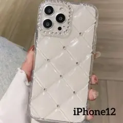 iPhone12 ケース キラキラ 透明 携帯ケース カバー ストーン