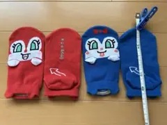 ドキンちゃん、コキンちゃんベビー靴下 2足セット キャラクター柄