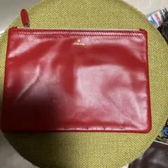 HITCH HIKE レッドレザーポーチ