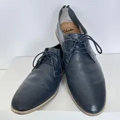 Clarks ネイビー レースアップシューズ25.5cm