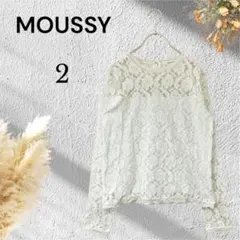 マウジー レーストップス カットソー 総レース ガーリー おしゃれ シンプル