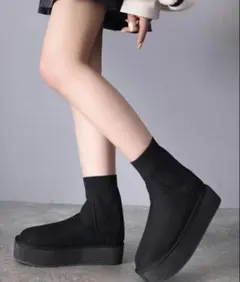 新品✨ クラシカルエルフ　 《javaコラボ》 厚底ソックスムートンブーツ