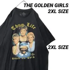ゴールデンガールズ サグライフ 海外ドラマ 2XL Tシャツ 黒 半袖 パロディ