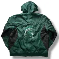 スパルタンズ 90s G-III ミシガン NCAA ナイロンジャケット 古着