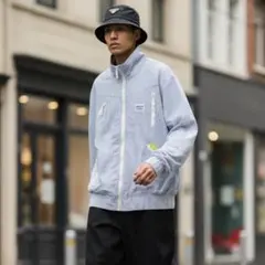 【w822】adidas シアサッカー切替 トラックジャケット 2010年製