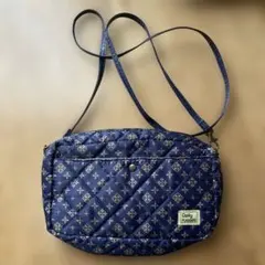 デイリーラシットキルティングポシェット紺色