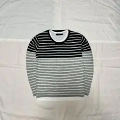 RAGEBLUE ストライプ セーター 白Tシャツ Mサイズ 2点セット