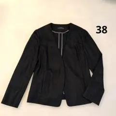 green label relaxing ノーカラージャケット　リネンライク