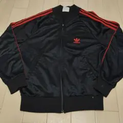 M*n様 70's80'sadidas ジップアップジャケット 黒 赤