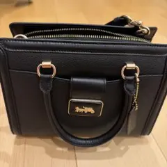 期間限定セール中　COACH ブラック ショルダーバッグのサムネイル