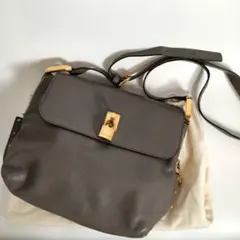MARC JACOBS ショルダーバッグ Y2K スタッズ レザー グレー