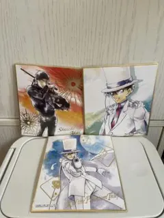 名探偵コナン 色紙art 怪盗キッド赤井秀一 箔押し