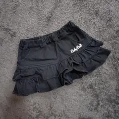 BabyDoll フリルキュロットスカート 100cm 黒