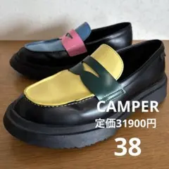 美品◆CAMPER◆定価31900円 WALDEN TWINS ローファー 本革