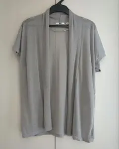 UNIQLO グレー 半袖カーディガン M