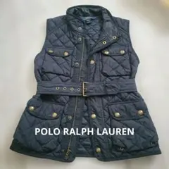 【美品】POLO RALPH LAUREN キルティングベスト 140ベルト付
