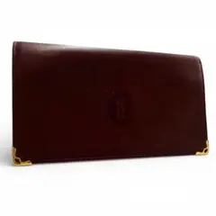 【極美品】カルティエ 長財布 マストライン レザー 本革
