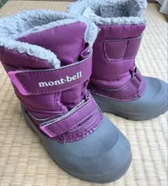 mont-bell キッズ パウダーブーツ　スノーブーツ パープル　14cm