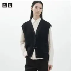 UNIQLO U 　 Vネックカーディガンノースリーブ（ニットベスト）