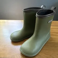 【22cm】SHISKY レインブーツ⭐︎カーキ 長靴 キッズのサムネイル