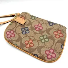 COACH コーチ Y2K シグネチャー 花柄 リストレット ポーチ