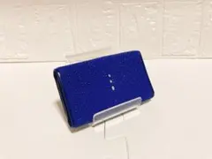 ★簡易梱包版★【新品・高級品】ガルーシャキーケース　キャビア　シーブルー