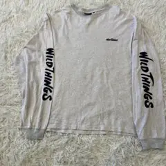【フリークスストア ワイルドシングス】袖プリントTシャツ 長袖 ブラック　Ｌ