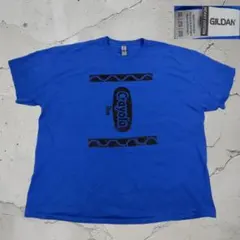 【極美品2XL】ギルダン クレヨラ クレヨンTシャツ 青 ブルー 2XL