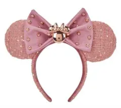 Disney×Loungefly ミニーマウス　グリッターツイードカチューシャ