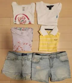 120 7-8歳 アメリカン トップス 4 短パン 2 まとめ売り ラルフ等