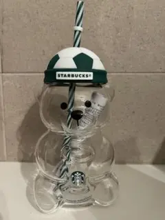 FIFAワールドカップ 韓国 スタバ ベアリスタ グラスタンブラー 新品
