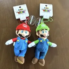 USJ スーパーニンテンドーワールド マリオ ルイージ ぬいぐるみキーチェーン