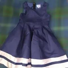 キャサリンコテージネイビーインナーチュールフレアドレス120サイズ発表会結婚式