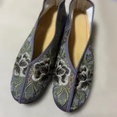 台湾産 刺繍　チャイナシューズ