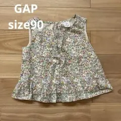 美品✨ GAP size90 小花柄 女の子 シャツ　裏地付き