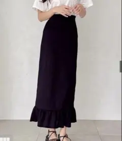 フリルカットジャガードタイトスカート[sm199]