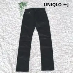 ユニクロ ＋J ジーンズ デニム パンツ 22 ブラック ジルサンダー