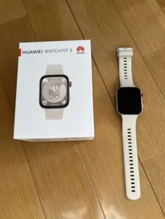 HUAWEI WATCH FIT 3 ホワイト本体・充電ケーブル付