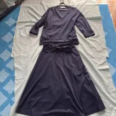 J.PRESS ジェイプレス　スカートカットソーセットアップ　M 紺　11