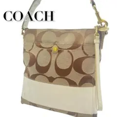 美品 COACH コーチ シグネチャー 2wayショルダーバッグ サコッシュ