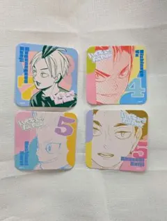 ハイキュー　ファンパーク アートコースター　4枚セット