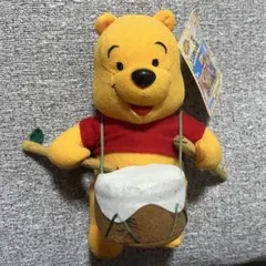 【希少】ディズニー　くまのプーさん　音楽隊スタイルぬいぐるみ　レトロ　平成