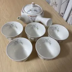 茶器揃 HOYA GLASS CORPORATION 急須と湯飲み4個のセット