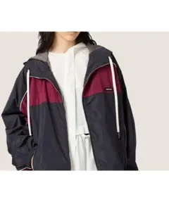 25ss miumiu テクニカルシルク ジップブルゾンジャケット