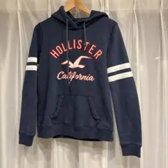 Hollister ネイビー フード付きパーカー