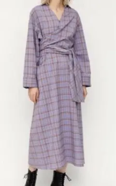 AIRY CHECK TWIST TIE ドレス　ワンピース　SLY