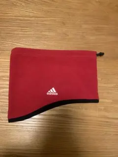 adidas ネックウォーマー レッド 23x30cm